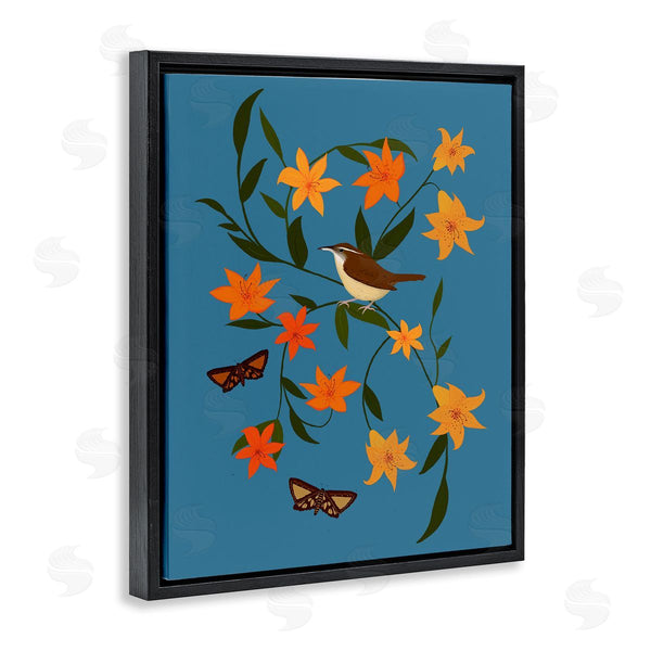 Stupell Industries Michelle Ingari Designs | Sparrow On Lily Bunches