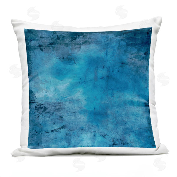 Stupell Industries Michelle Oppenheimer | Blue Chaotic Moody Abstract Printed Throw Pillow