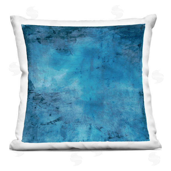 stupell industries Michelle Oppenheimer | Blue Chaotic Moody Abstract Printed Throw Pillow