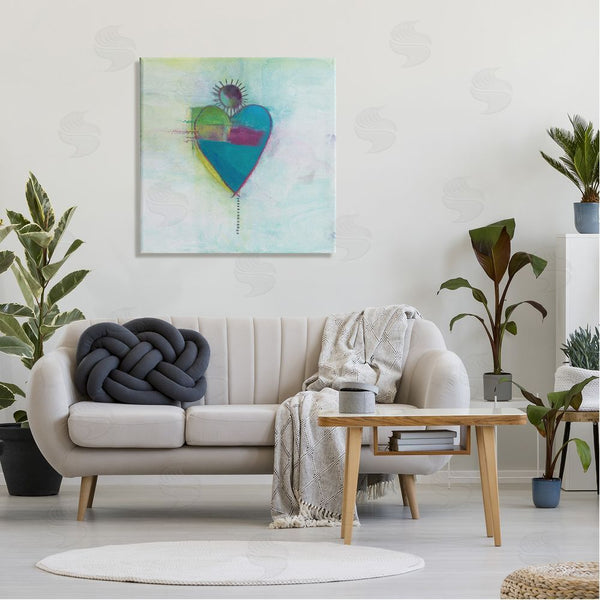 Stupell Industries Michelle Oppenheimer | Bold Sun Rays Heart Shape Wall Art