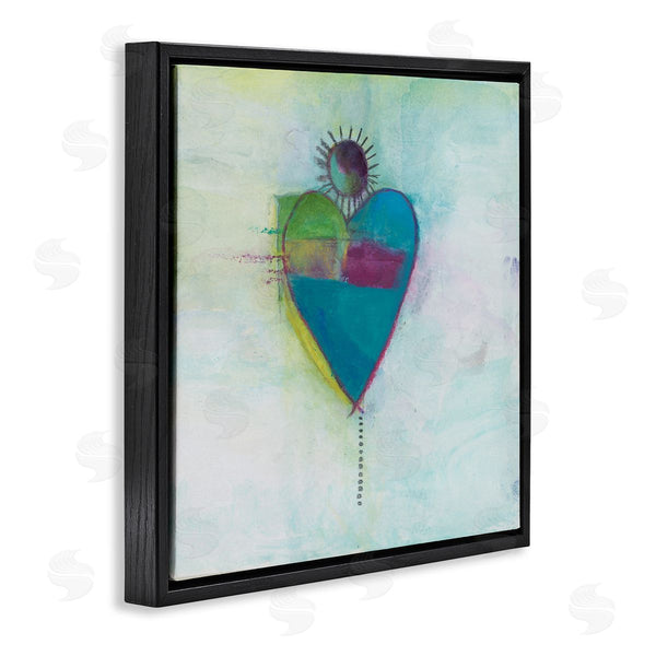 Stupell Industries Michelle Oppenheimer | Bold Sun Rays Heart Shape Wall Art