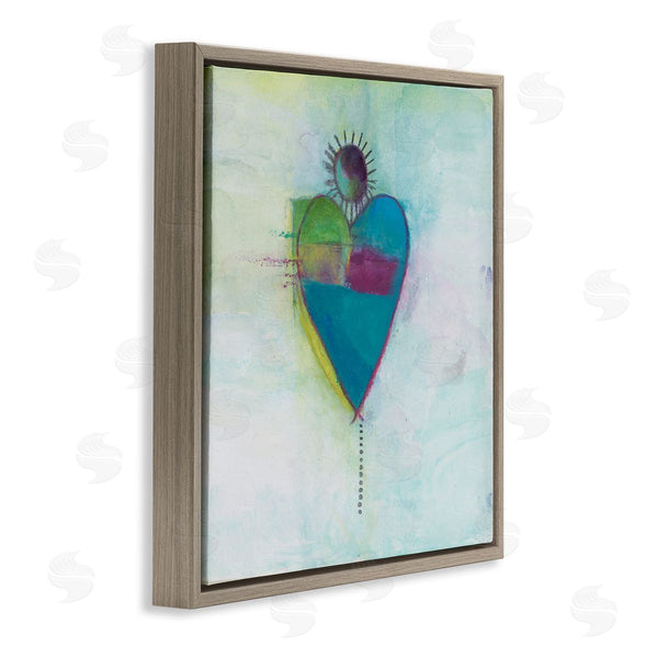 Stupell Industries Michelle Oppenheimer | Bold Sun Rays Heart Shape Wall Art