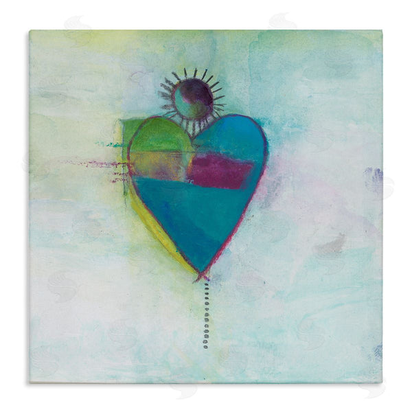stupell industries Michelle Oppenheimer | Bold Sun Rays Heart Shape Wall Art