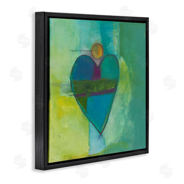 Stupell Industries Michelle Oppenheimer | Green Vivid Heart Shape Wall Art