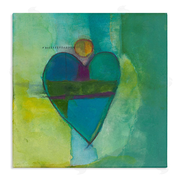 stupell industries Michelle Oppenheimer | Green Vivid Heart Shape Wall Art