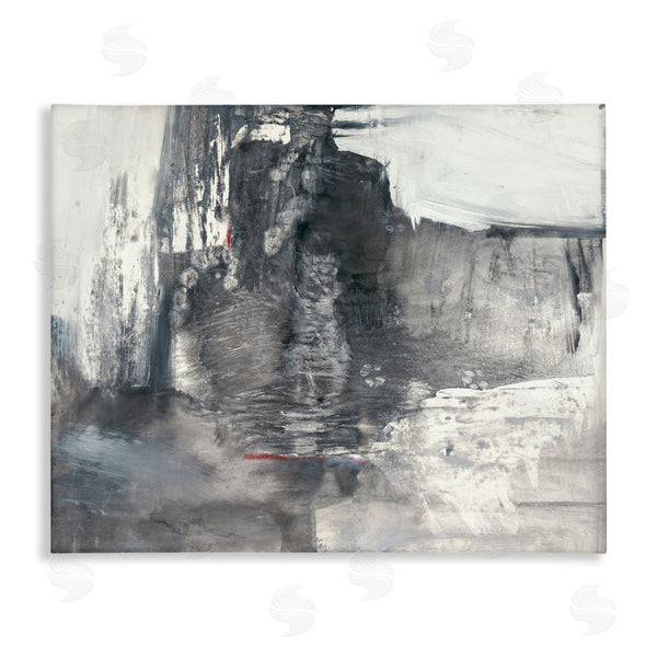 stupell industries Michelle Oppenheimer | Intense Movement Abstraction Contrasting Soft Grey White Wall Art