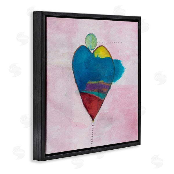 Stupell Industries Michelle Oppenheimer | Pink Contemporary Heart Circle Wall Art