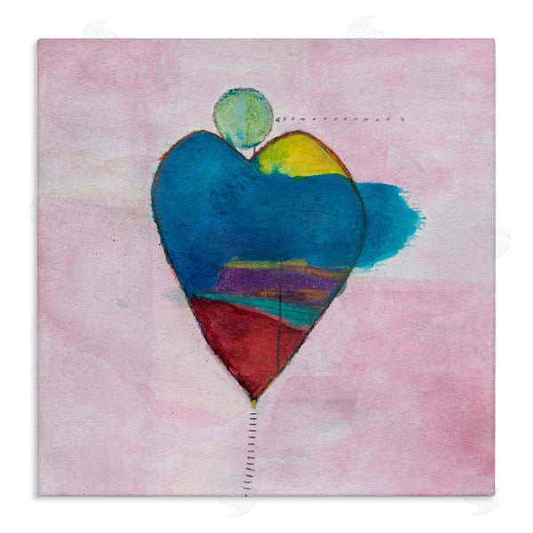 stupell industries Michelle Oppenheimer | Pink Contemporary Heart Circle Wall Art
