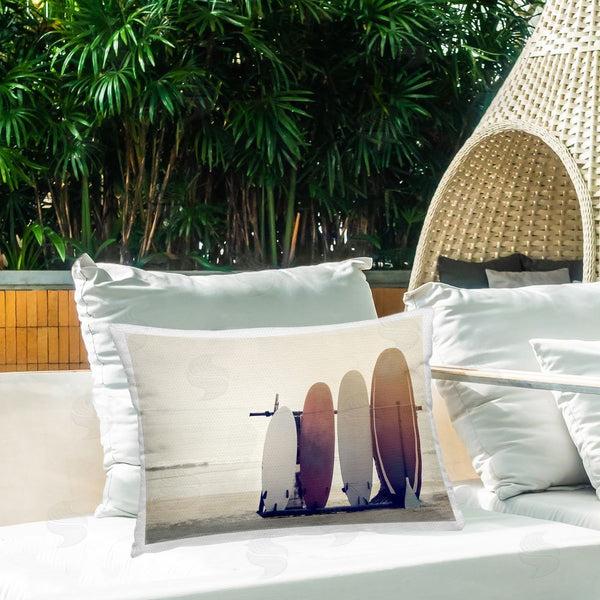 Stupell Industries Mike Calascibetta | Beach Surfboards Leaning