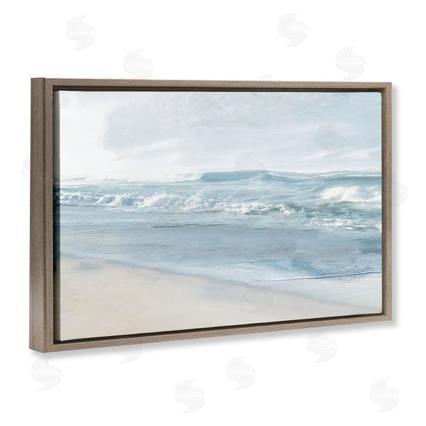 Stupell Industries Mike Calascibetta | Calm Blue Beach Waves