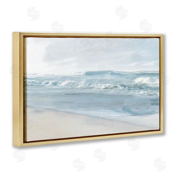 Stupell Industries Mike Calascibetta | Calm Blue Beach Waves