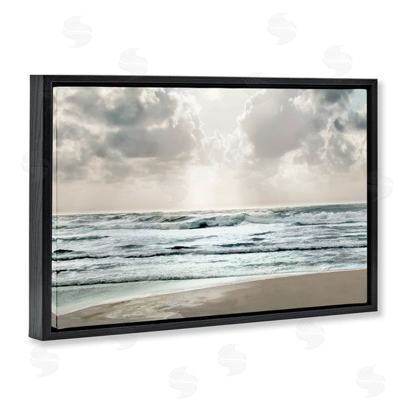 Stupell Industries Mike Calascibetta | Cloudy Sunlight Beach