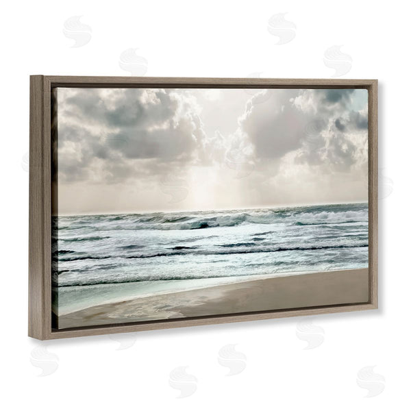 Stupell Industries Mike Calascibetta | Cloudy Sunlight Beach