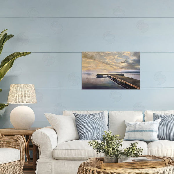 Stupell Industries Mike Calascibetta | Lazy Morning Lake Dock