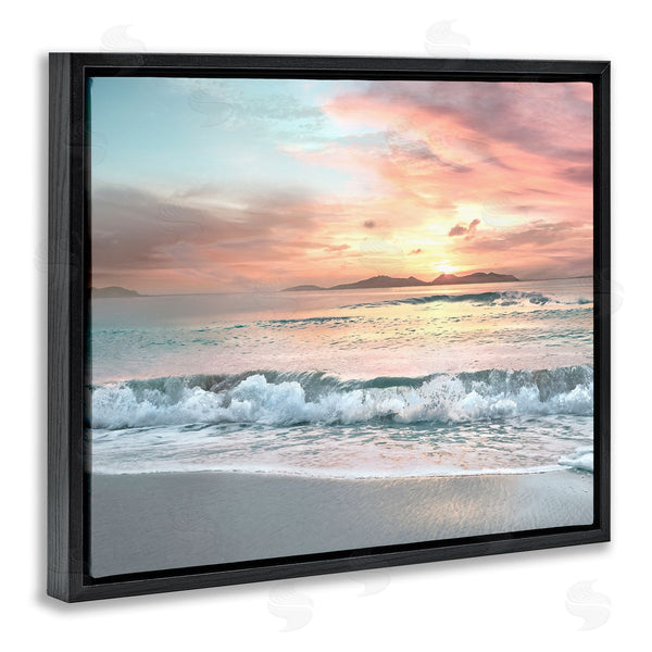 Stupell Industries Mike Calascibetta | Morning Sunrise Beach Landscape