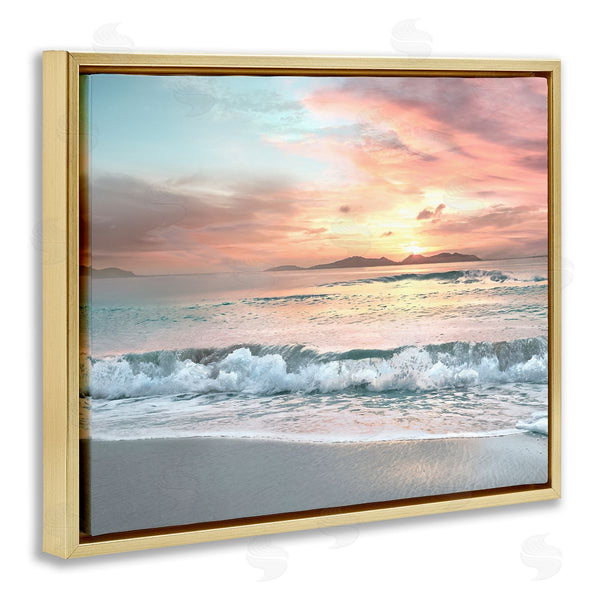 Stupell Industries Mike Calascibetta | Morning Sunrise Beach Landscape