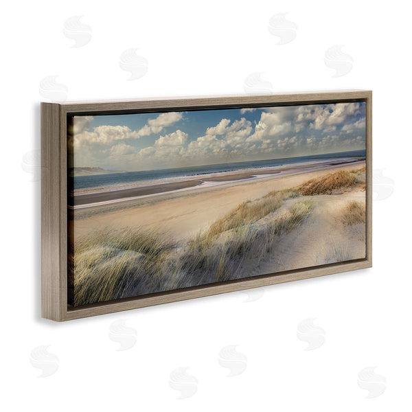 Stupell Industries Mike Calascibetta | Rolling Clouds Beach Scenery Wall Art
