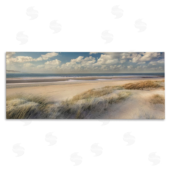 stupell industries Mike Calascibetta | Rolling Clouds Beach Scenery Wall Art