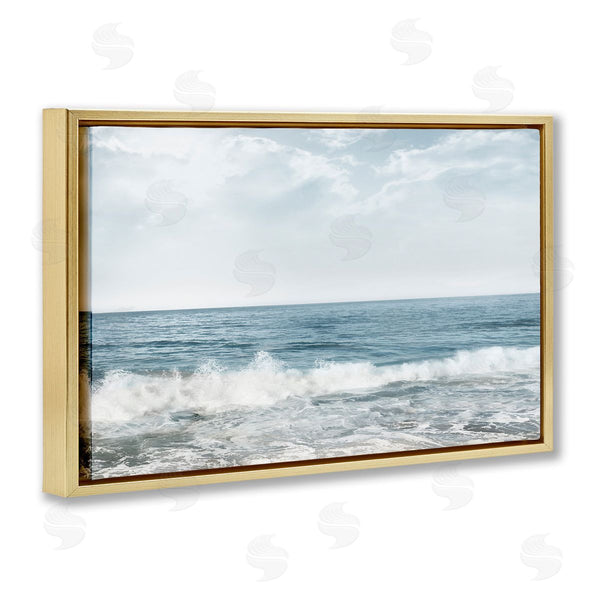 Stupell Industries Mike Calascibetta | Splashing Waves Beach