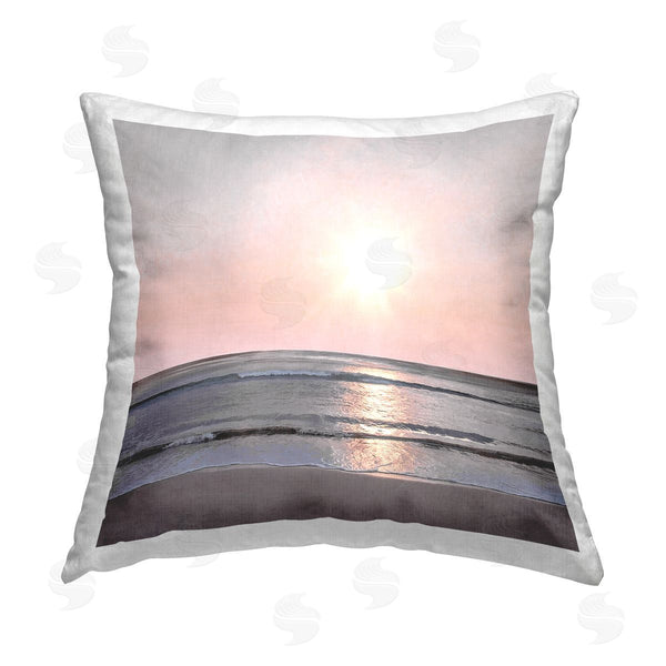 stupell industries Mike Calascibetta | Summer Sunset Coast Printed Throw Pillow