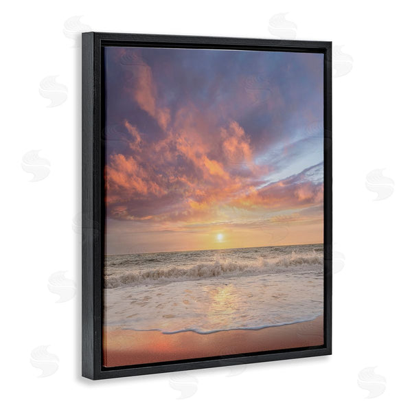 Stupell Industries Mike Calascibetta | Sunlit Clouds Over Beach