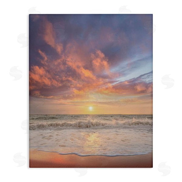 stupell industries Mike Calascibetta | Sunlit Clouds over Beach