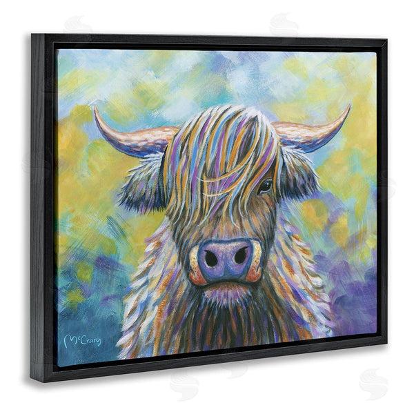 Stupell Industries Mike McClery | Highland Cow With Vibrant Hair