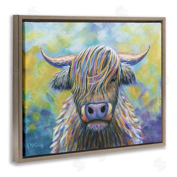 Stupell Industries Mike McClery | Highland Cow With Vibrant Hair