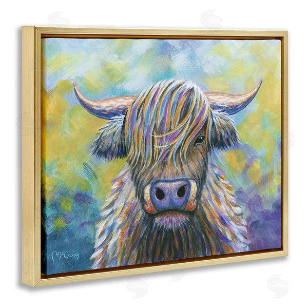 Stupell Industries Mike McClery | Highland Cow With Vibrant Hair