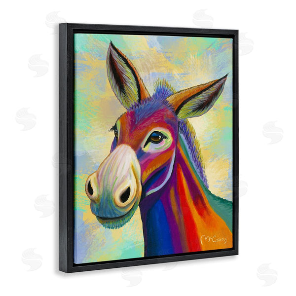 Stupell Industries Mike McClery | Vibrant Donkey Expression