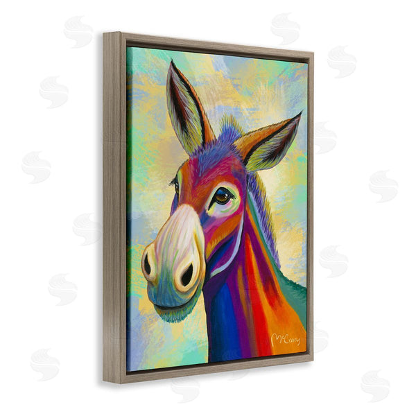 Stupell Industries Mike McClery | Vibrant Donkey Expression