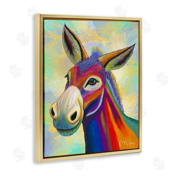 Stupell Industries Mike McClery | Vibrant Donkey Expression