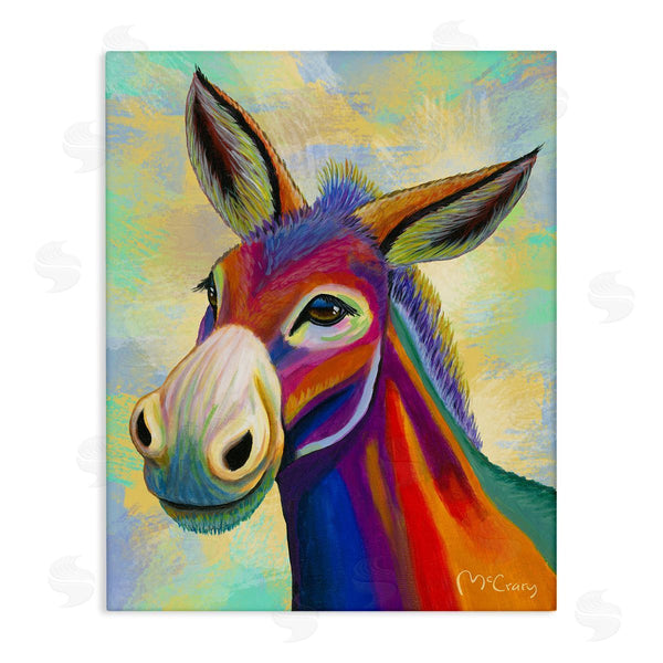 stupell industries Mike McClery | Vibrant Donkey Expression