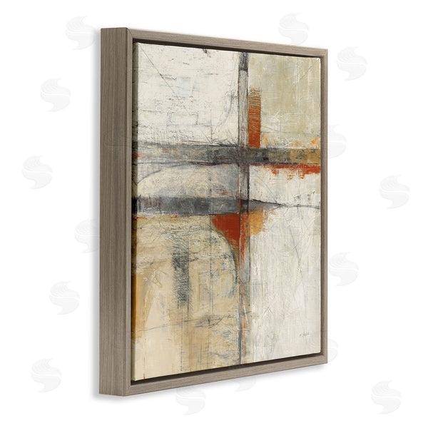 Stupell Industries Mike Schick | Rustic Beige Abstraction