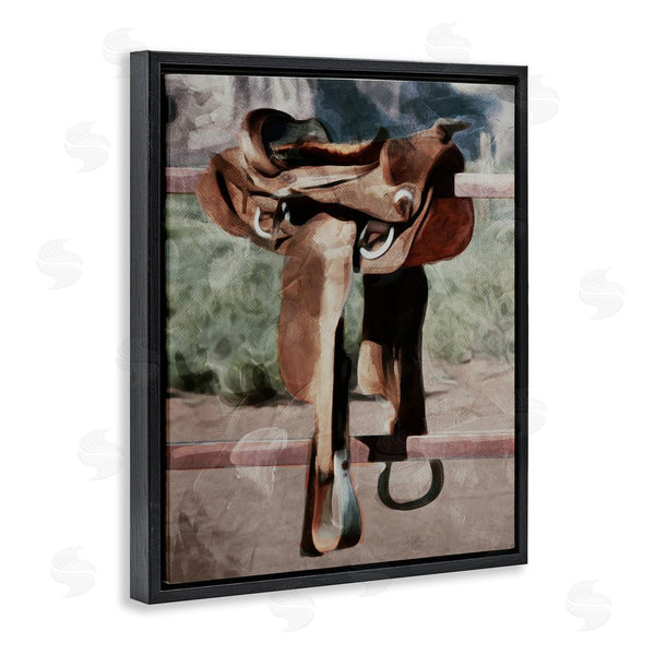Stupell Industries Milli Villa | Abstract Equestrian Saddle Wall Art