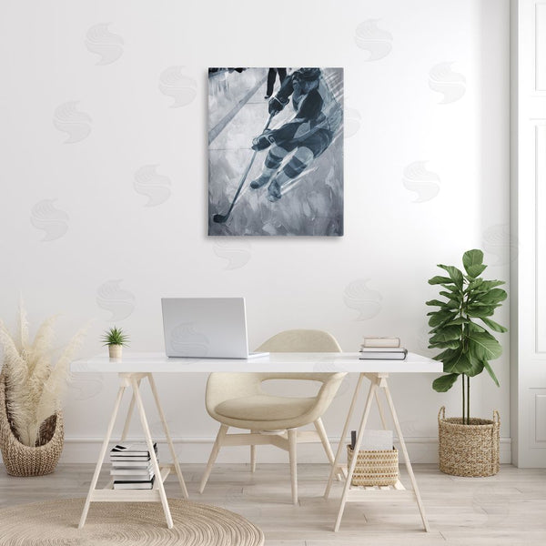 Stupell Industries Milli Villa | Abstract Hockey Player Wall Art