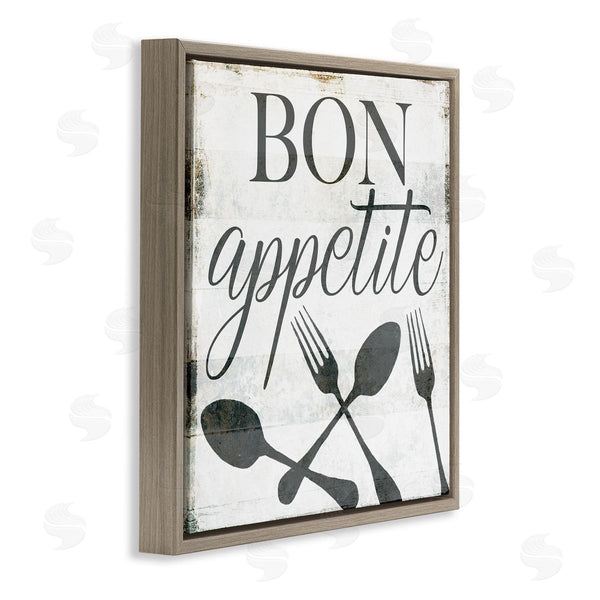 Stupell Industries Milli Villa | Bon Appetite Rustic Fork Spoon
