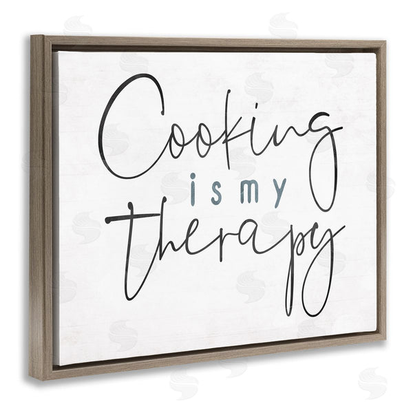 Stupell Industries Milli Villa | Cooking Is My Therapy Black White
