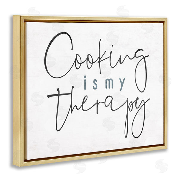 Stupell Industries Milli Villa | Cooking Is My Therapy Black White