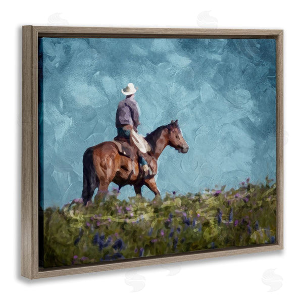 Stupell Industries Milli Villa | Cowboy In Meadow Wall Art