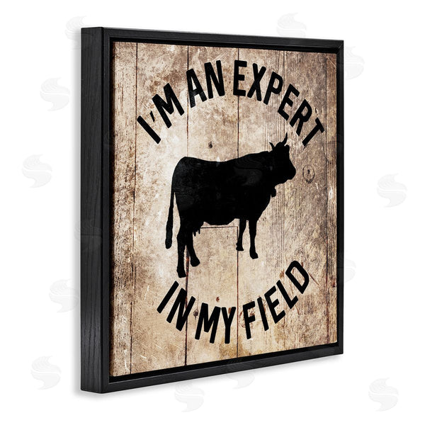 Stupell Industries Milli Villa | Expert In My Field Funny Cow