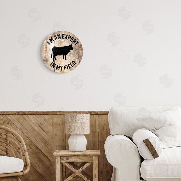 Stupell Industries Milli Villa | Expert In My Field Funny Cow Wall Art