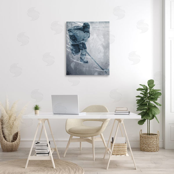 Stupell Industries Milli Villa | Hockey Player On Ice Wall Art
