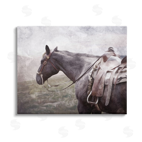 stupell industries Milli Villa | Horse with Saddle Wall Art