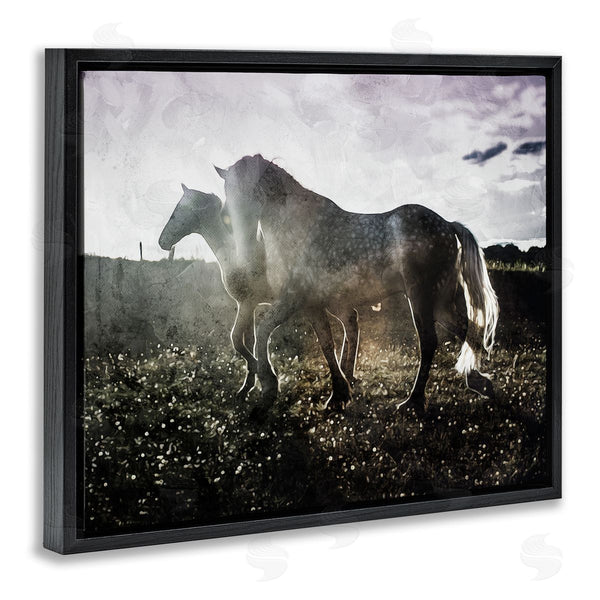 Stupell Industries Milli Villa | Horses Together Abstract Silhouette