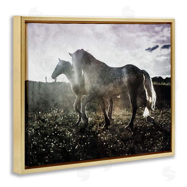 Stupell Industries Milli Villa | Horses Together Abstract Silhouette