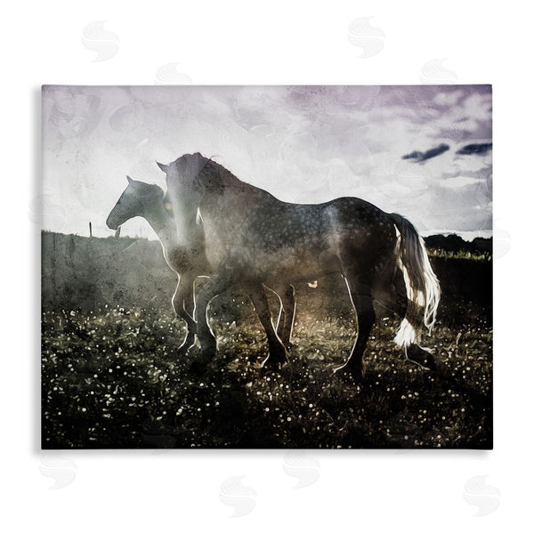 stupell industries Milli Villa | Horses Together Abstract Silhouette