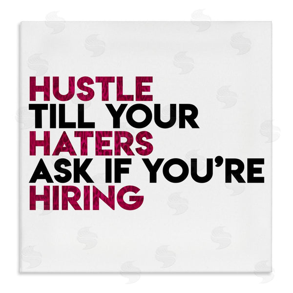 stupell industries Milli Villa | Hustle Till Haters Hire Motivational Pink