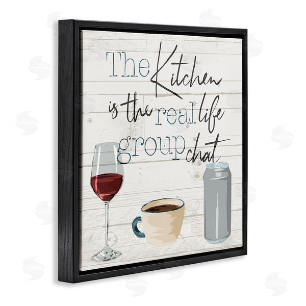 Stupell Industries Milli Villa | Kitchen Group Chat Rustic Table