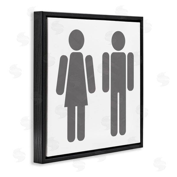 Stupell Industries Milli Villa | Men's & Women's Restroom Symbols Wall Art